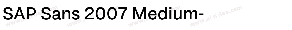 SAP Sans 2007 Medium字体转换